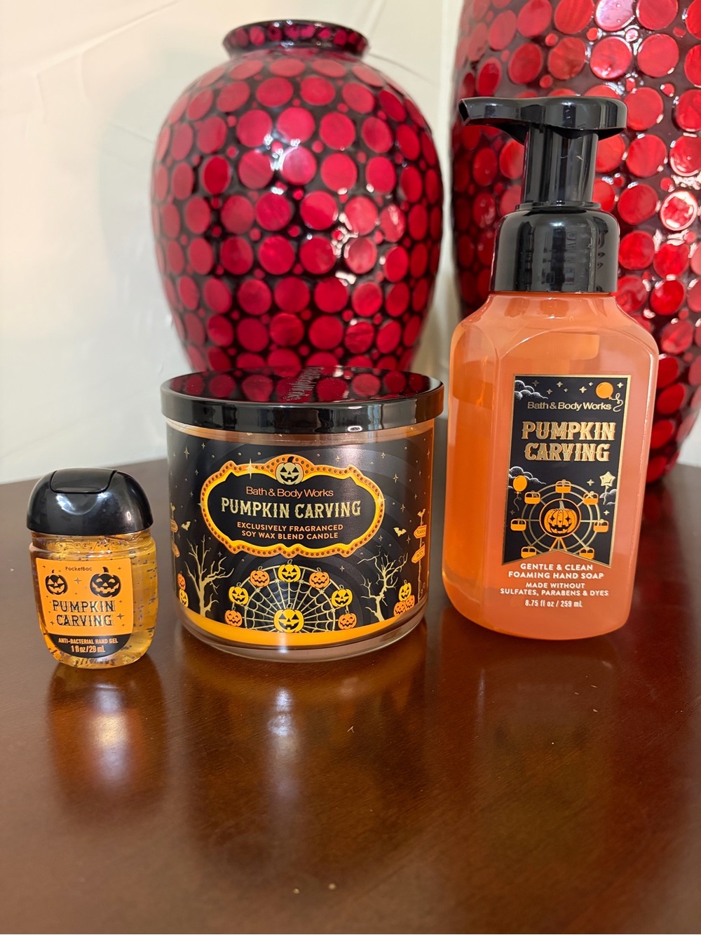 Bath & Body Works Pumpkin Carving 3 Piece Set NWT
